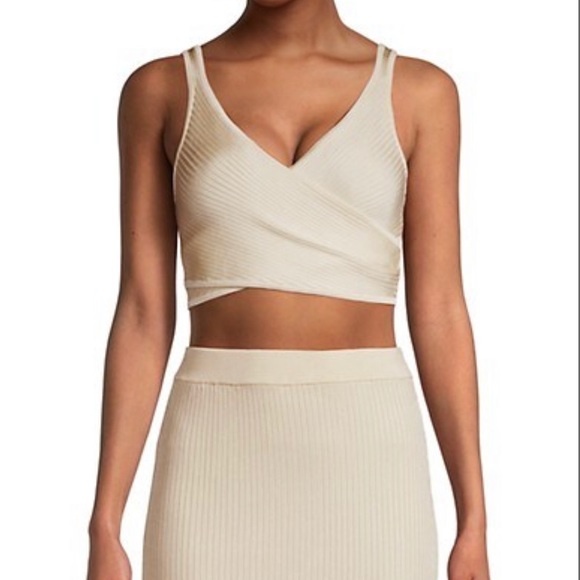 Significant Other Tops - Significant Other Abbie Rib- Knit Crop Top